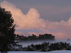 Atmospheric winter sky at Findhorn